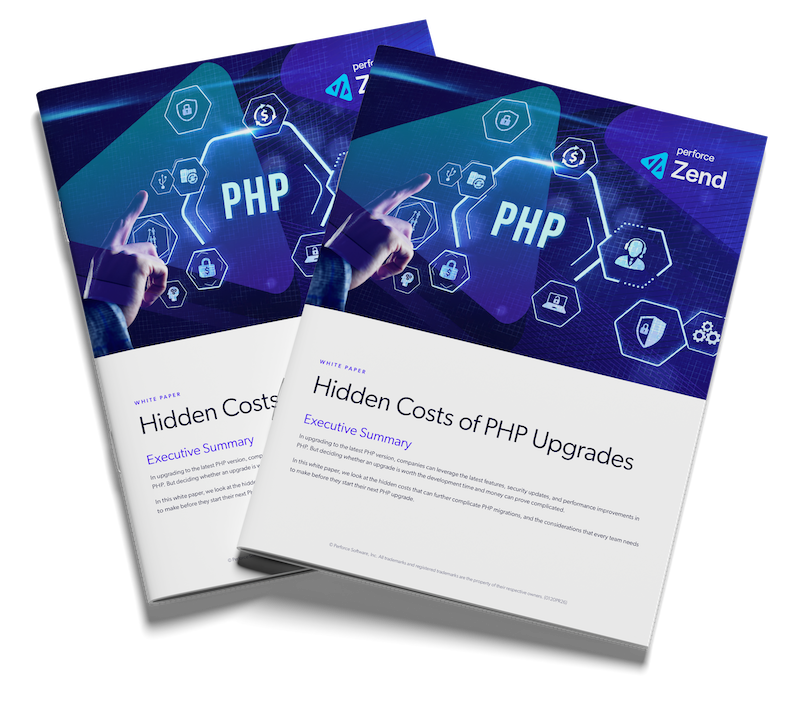 Hidden Costs of PHP Upgrades White Paper mockup.