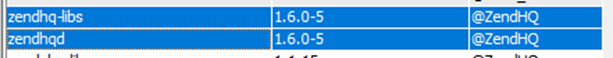 image showing OSPM screen in ACS during ZendHQ installation for IBM i