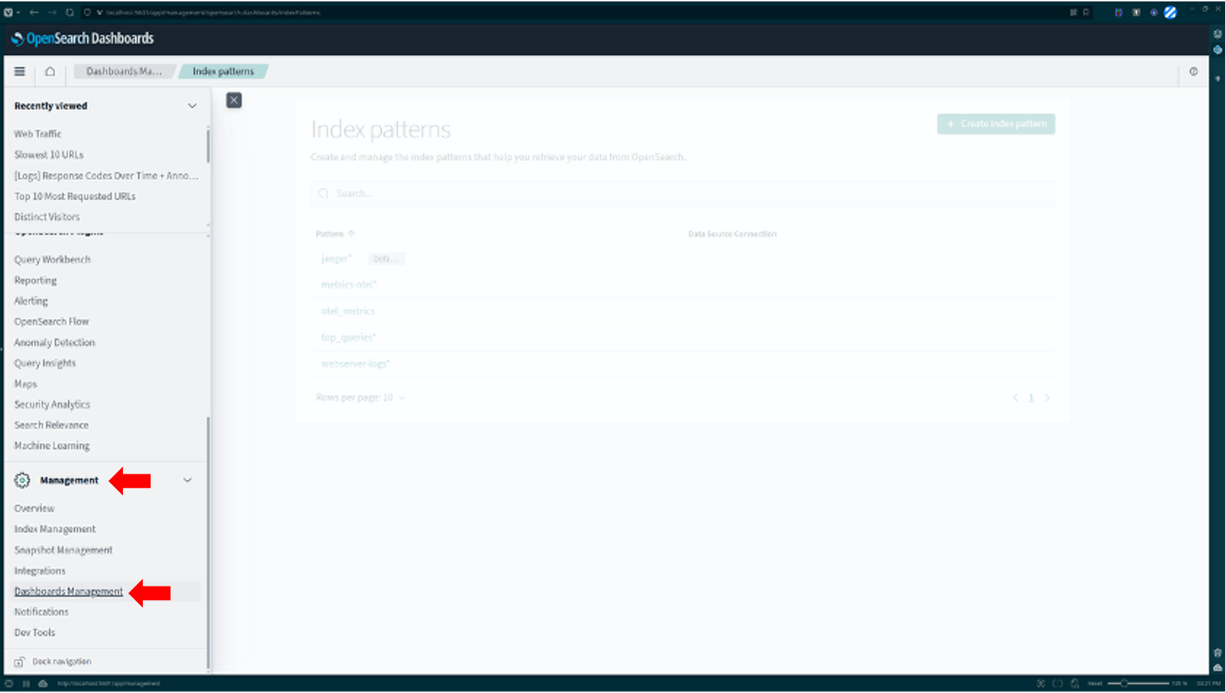OpenSearch Dashboard for PHP alert management
